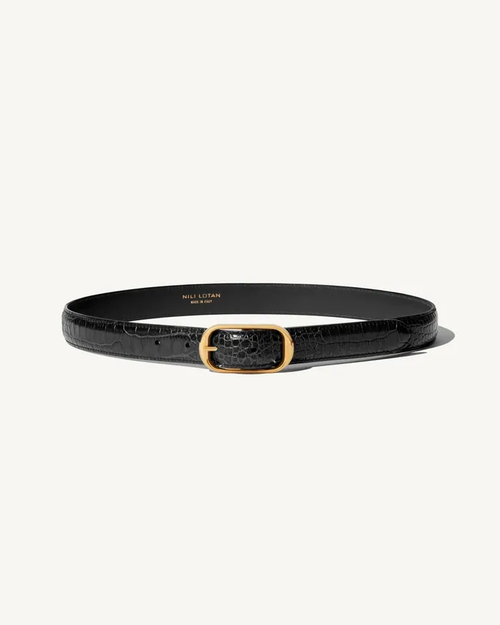 REINE BELT Espresso Women Nili Lotan Belts and Accessories