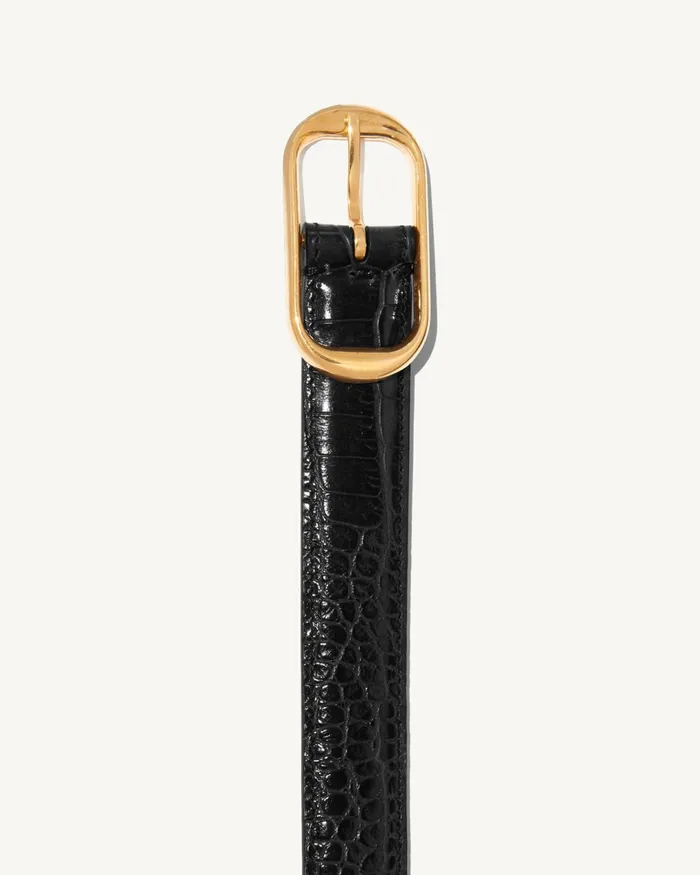 REINE BELT Espresso Women Nili Lotan Belts and Accessories
