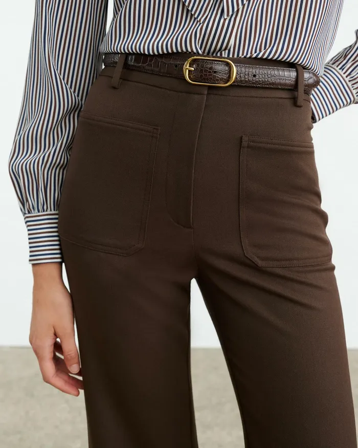 REINE BELT Espresso Women Nili Lotan Belts and Accessories