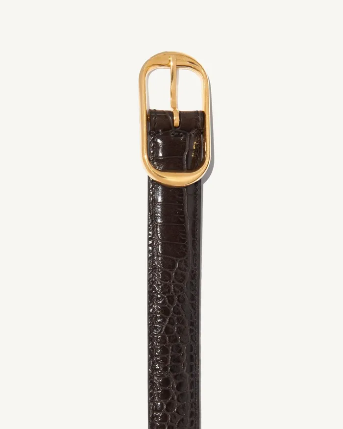 REINE BELT Espresso Women Nili Lotan Belts and Accessories