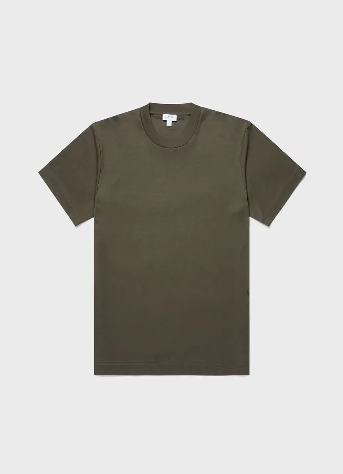 Relaxed Fit Heavyweight Tshirt Khaki Tshirts ussunspel Men