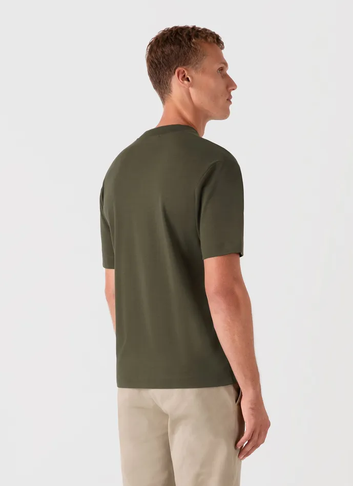 Relaxed Fit Heavyweight Tshirt Khaki Tshirts ussunspel Men Relaxed Fit Heavyweight Tshirt Khaki Tshirts ussunspel Men