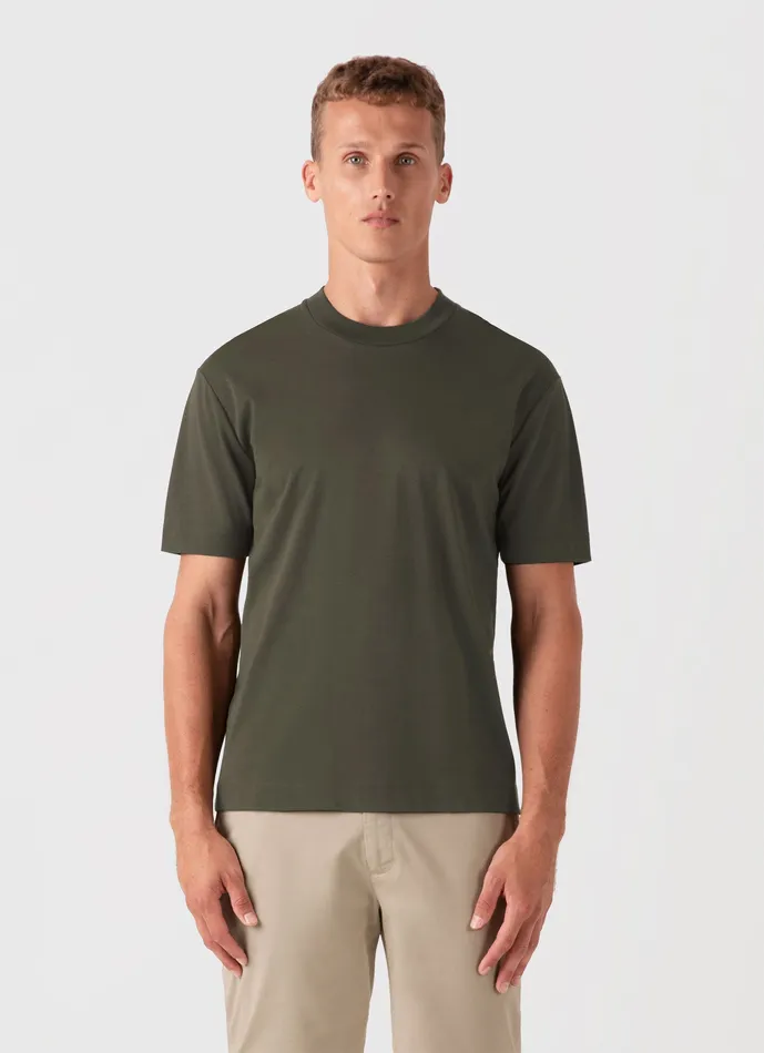Relaxed Fit Heavyweight Tshirt Khaki Tshirts ussunspel Men Relaxed Fit Heavyweight Tshirt Khaki Tshirts ussunspel Men