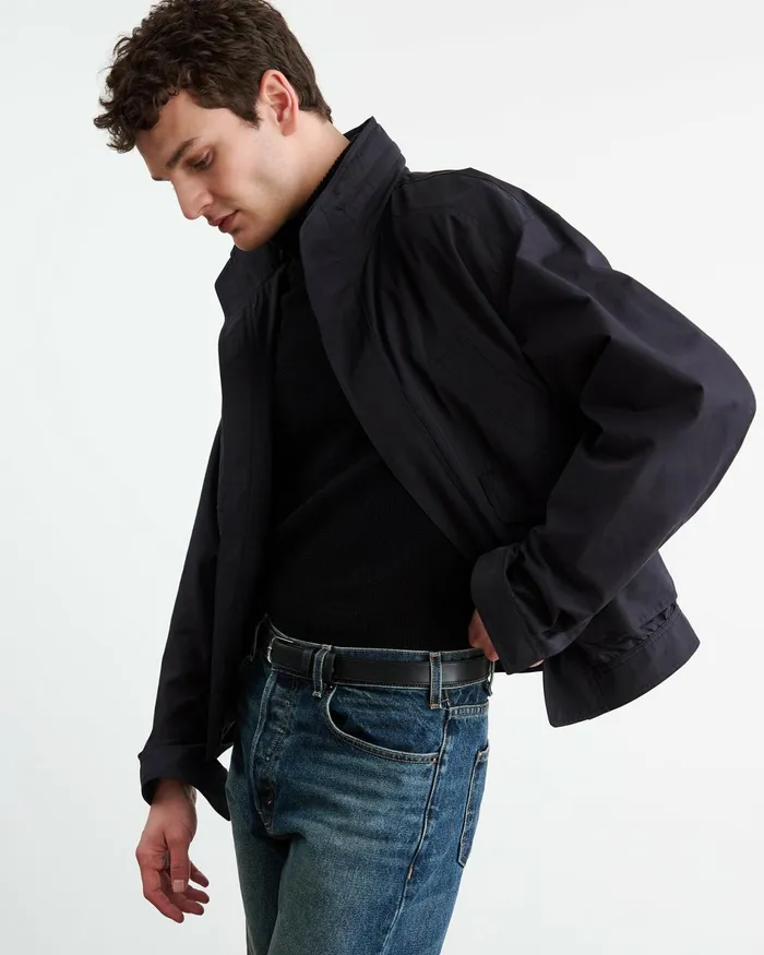 RHETT JACKET Dark Navy Men Nili Lotan Jackets and Coats