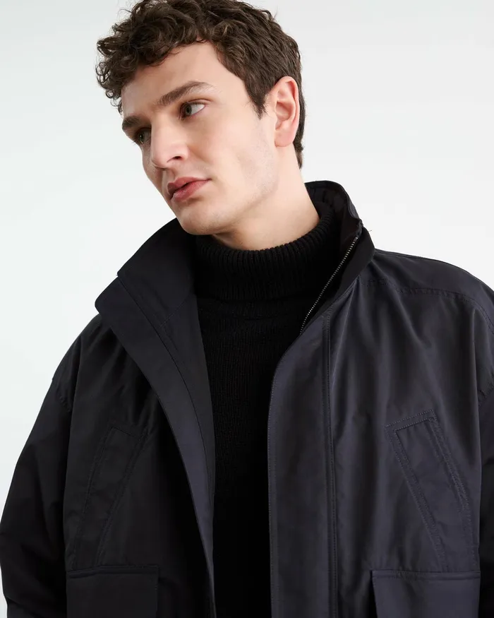 RHETT JACKET Dark Navy Men Nili Lotan Jackets and Coats