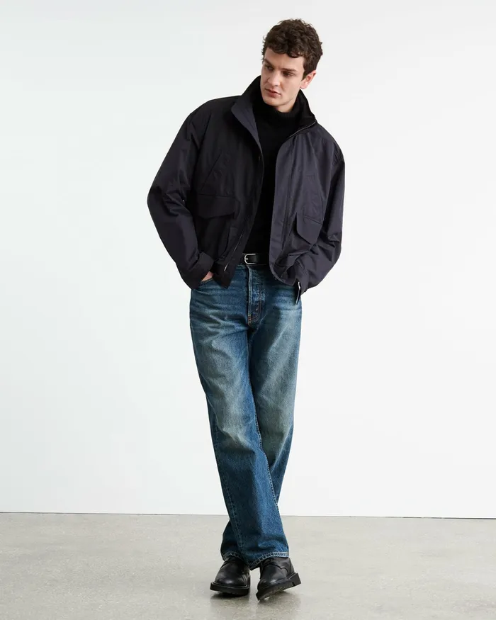 RHETT JACKET Dark Navy Men Nili Lotan Jackets and Coats