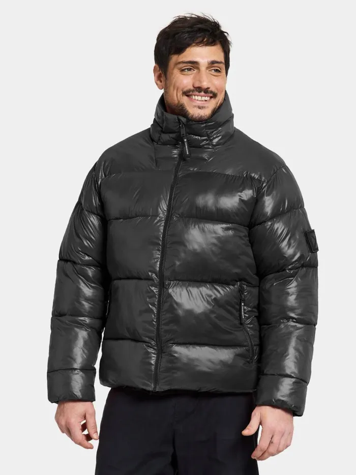 Rinor Jacket Black Men Didriksons Insulated Jackets