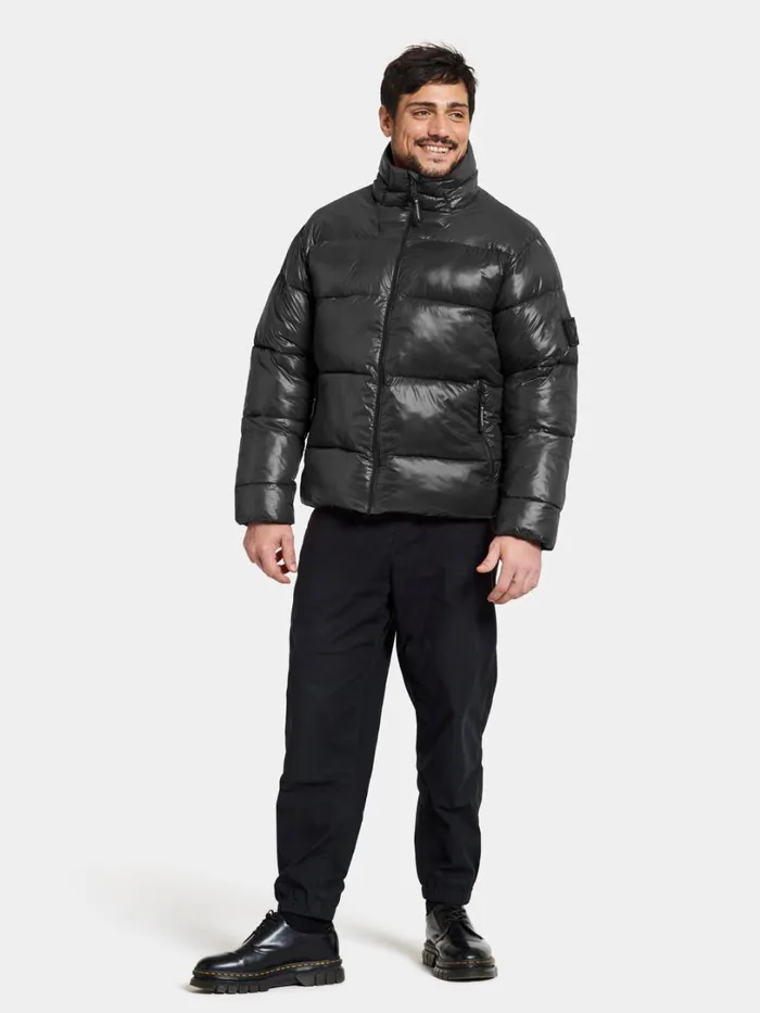 Rinor Jacket Black Men Didriksons Insulated Jackets Rinor Jacket Black Men Didriksons Insulated Jackets