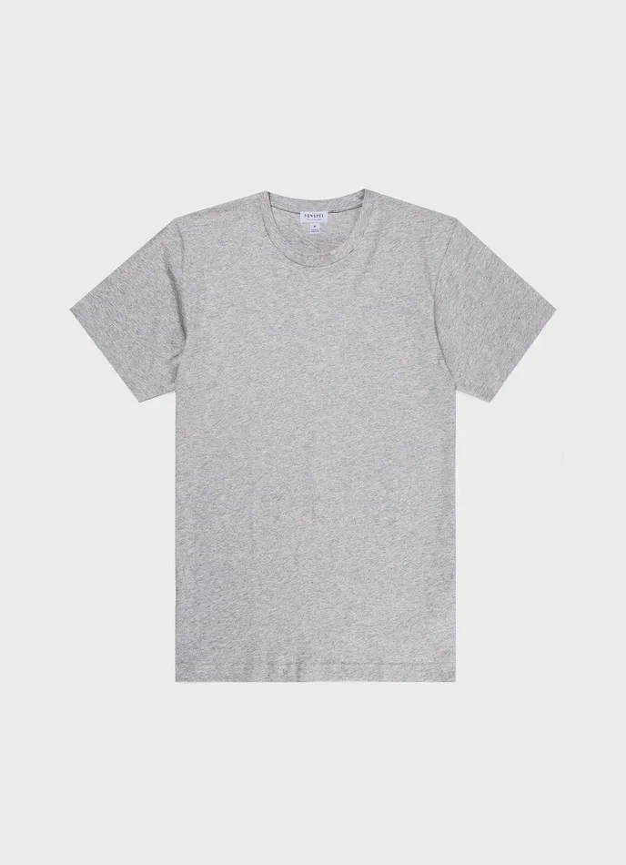 Riviera Midweight Tshirt Grey Melange Tshirts ussunspel Men