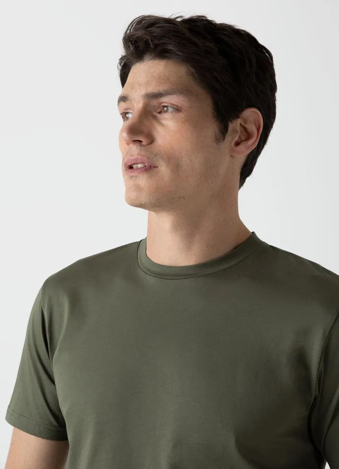 Riviera Midweight Tshirt Hunter Green Men SUNSPEL Tshirts
