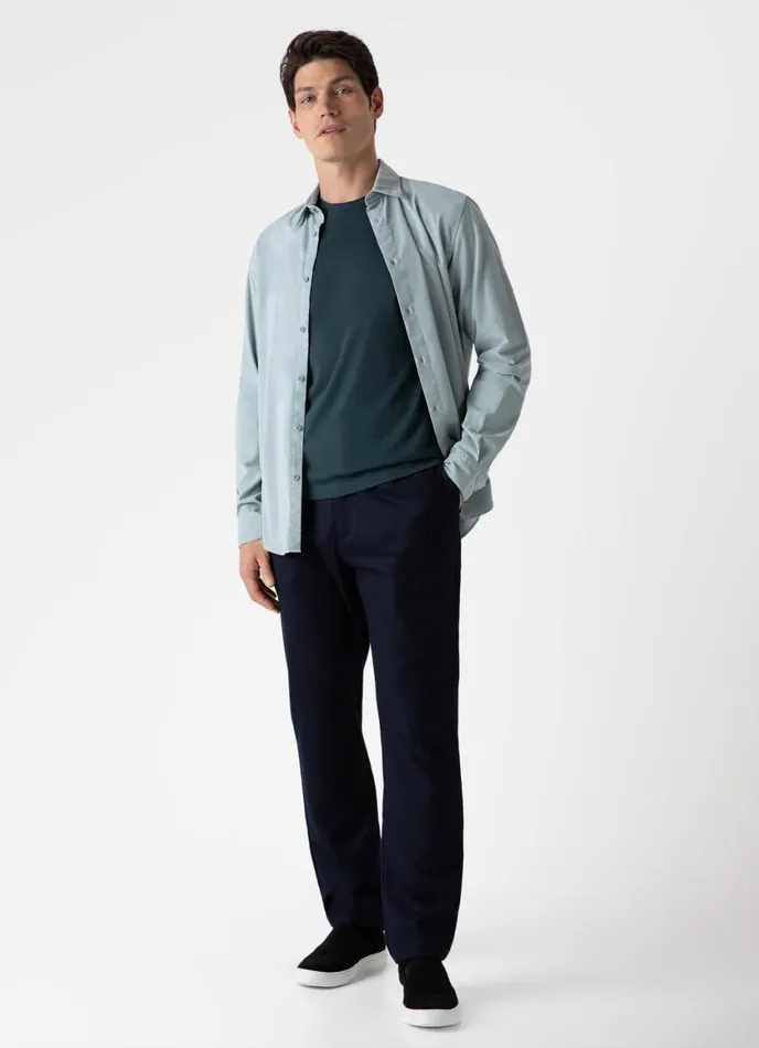Riviera Midweight Tshirt Peacock Men SUNSPEL Tshirts