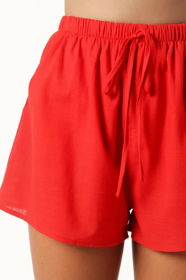 Robinson Short Set Red Women Matching Sets Petal and Pup