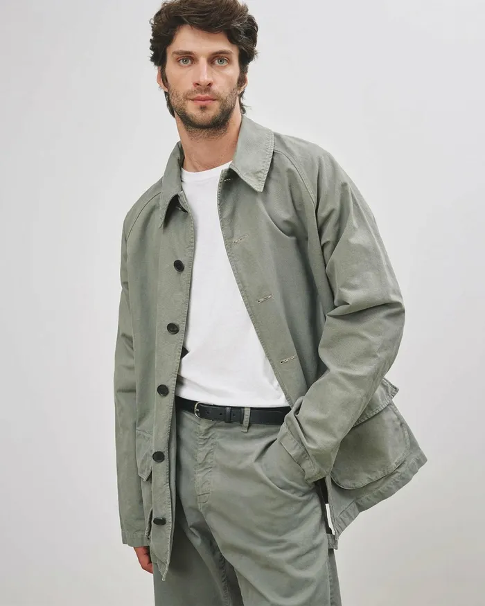 ROMEO JACKET Admiral Green Men Nili Lotan Jackets and Coats