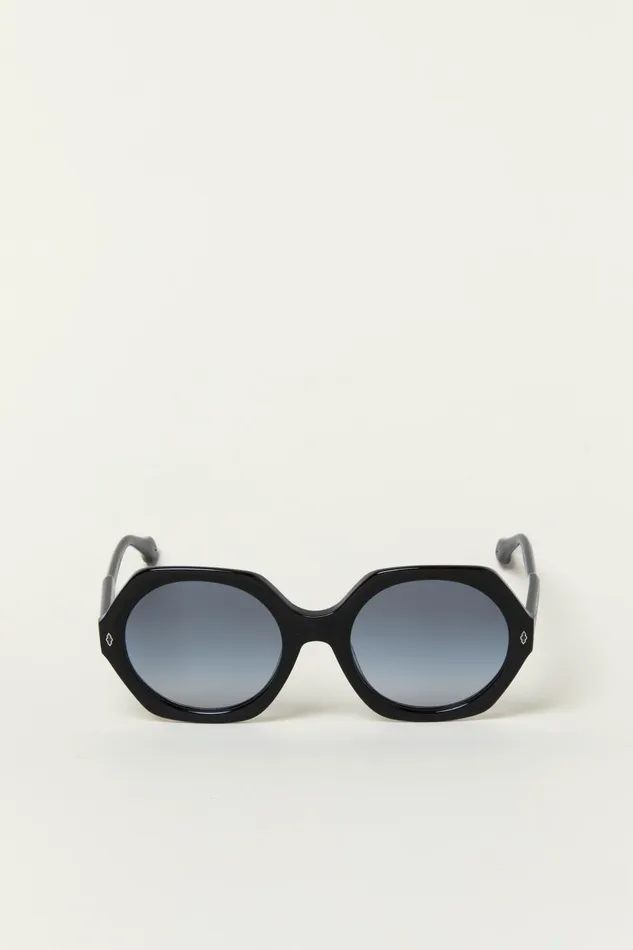 Round Sunglasses Luny Gray Women Baandsh Eyewear