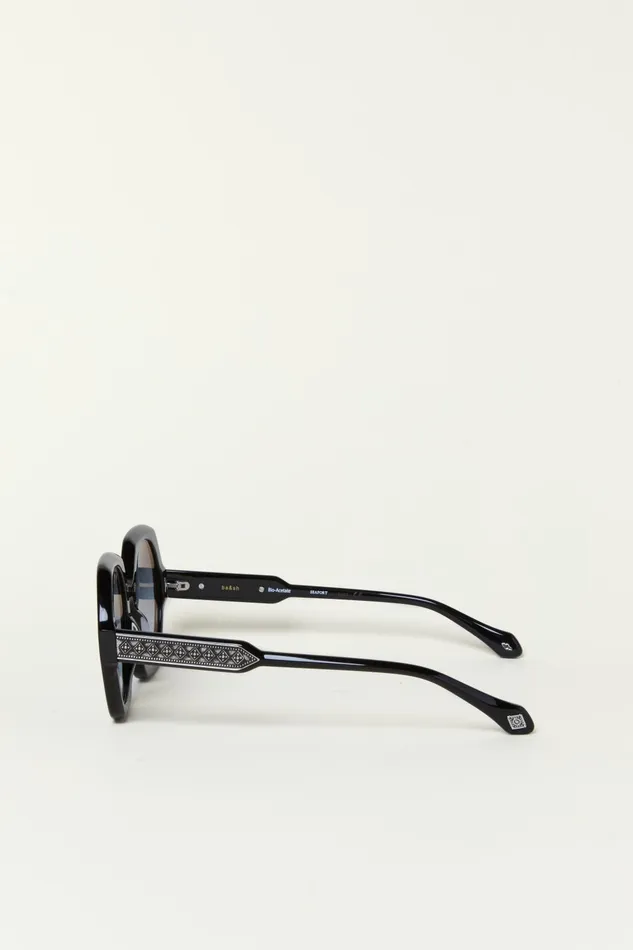 Round Sunglasses Luny Gray Women Baandsh Eyewear