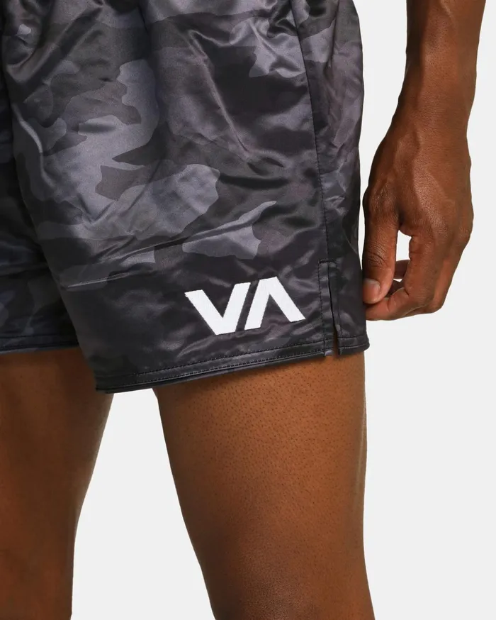 RVCA Athletic Shorts Muay Thai Mod Elastic Waist Boxing Shorts 15034 Camo 8211 Men RVCA Athletic Shorts Muay Thai Mod Elastic Waist Boxing Shorts 15034 Camo 8211 Men