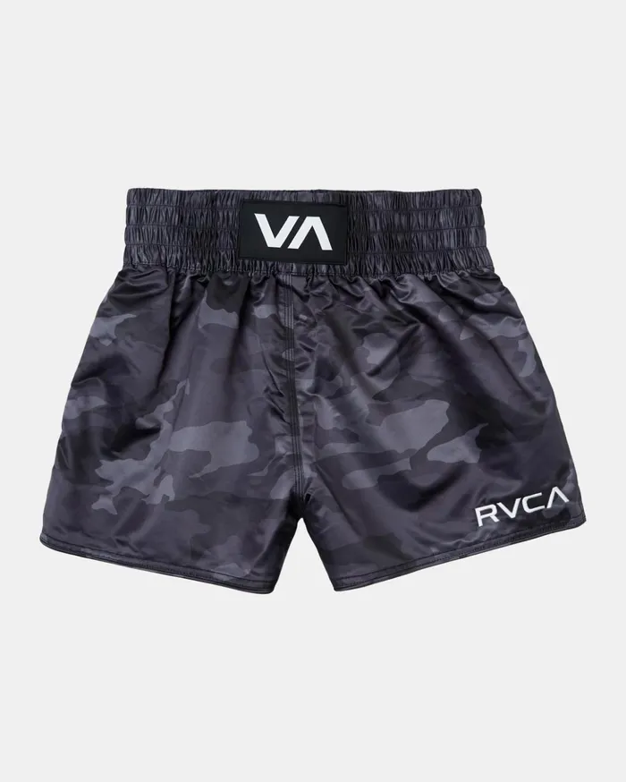 RVCA Athletic Shorts Muay Thai Mod Elastic Waist Boxing Shorts 15034 Camo 8211 Men RVCA Athletic Shorts Muay Thai Mod Elastic Waist Boxing Shorts 15034 Camo 8211 Men