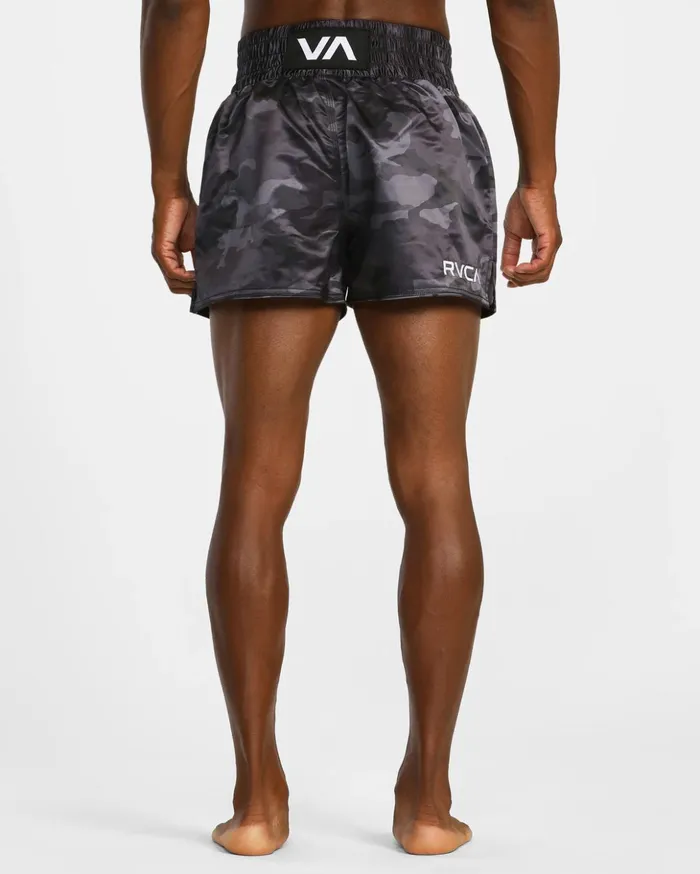 RVCA Athletic Shorts Muay Thai Mod Elastic Waist Boxing Shorts 15034 Camo 8211 Men RVCA Athletic Shorts Muay Thai Mod Elastic Waist Boxing Shorts 15034 Camo 8211 Men