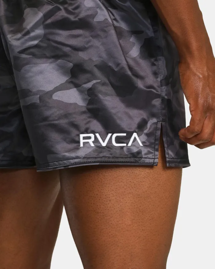 RVCA Athletic Shorts Muay Thai Mod Elastic Waist Boxing Shorts 15034 Camo 8211 Men RVCA Athletic Shorts Muay Thai Mod Elastic Waist Boxing Shorts 15034 Camo 8211 Men