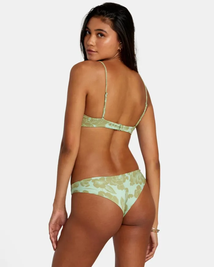 RVCA Bikini Bottoms Fine Lines Shimmer Cheeky Bikini Bottoms Seafoam 8211 Women