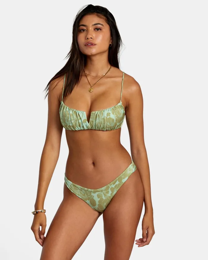 RVCA Bikini Bottoms Fine Lines Shimmer Cheeky Bikini Bottoms Seafoam 8211 Women RVCA Bikini Bottoms Fine Lines Shimmer Cheeky Bikini Bottoms Seafoam 8211 Women