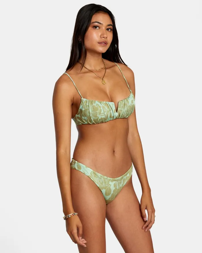 RVCA Bikini Bottoms Fine Lines Shimmer Cheeky Bikini Bottoms Seafoam 8211 Women RVCA Bikini Bottoms Fine Lines Shimmer Cheeky Bikini Bottoms Seafoam 8211 Women