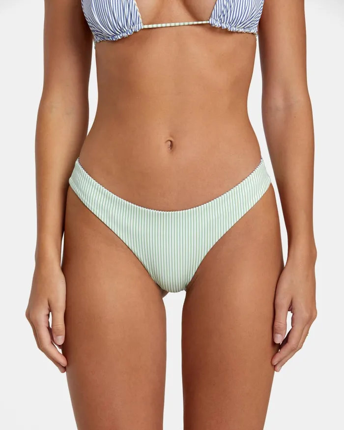 RVCA Bikini Bottoms Tri Stripe Reversible Cheeky Bikini Bottoms Multi 8211 Women
