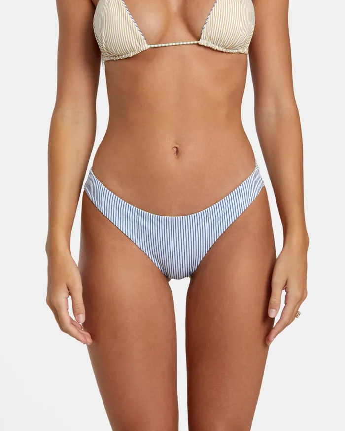 RVCA Bikini Bottoms Tri Stripe Reversible Cheeky Bikini Bottoms Multi 8211 Women
