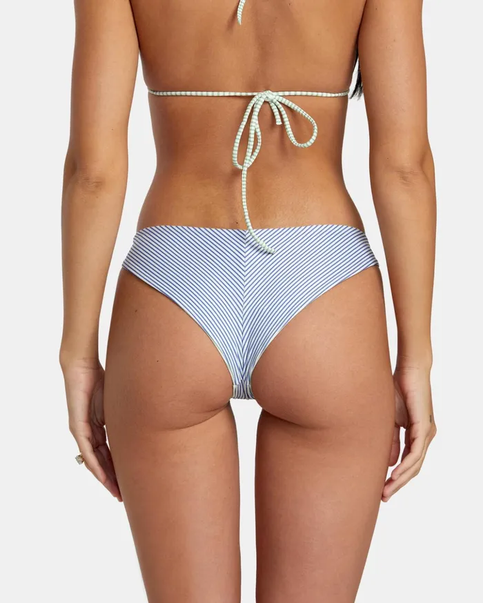 RVCA Bikini Bottoms Tri Stripe Reversible Cheeky Bikini Bottoms Multi 8211 Women