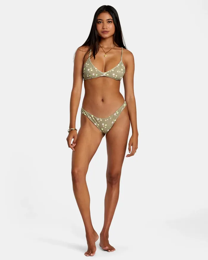 RVCA Bikini Tops Decoupage Triangle Bikini Top Aloe 8211 Women