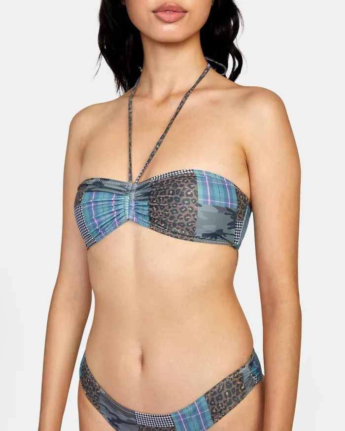 RVCA Bikini Tops Steffani Stella Bandeau Bikini Top Multi 8211 Women