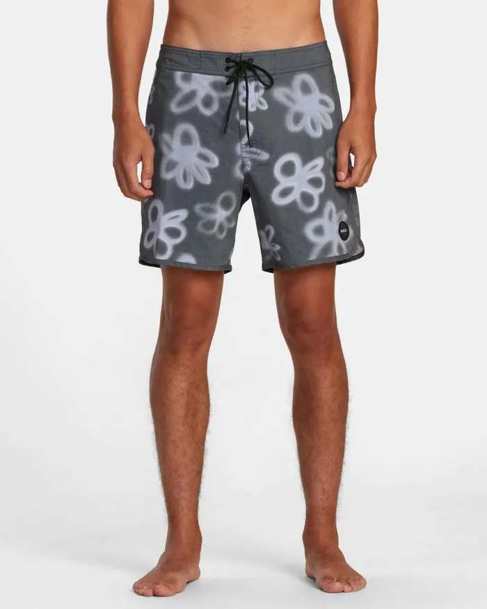 RVCA Boardshorts Freeport Boardshorts 16034 Black Daisy 8211 Men