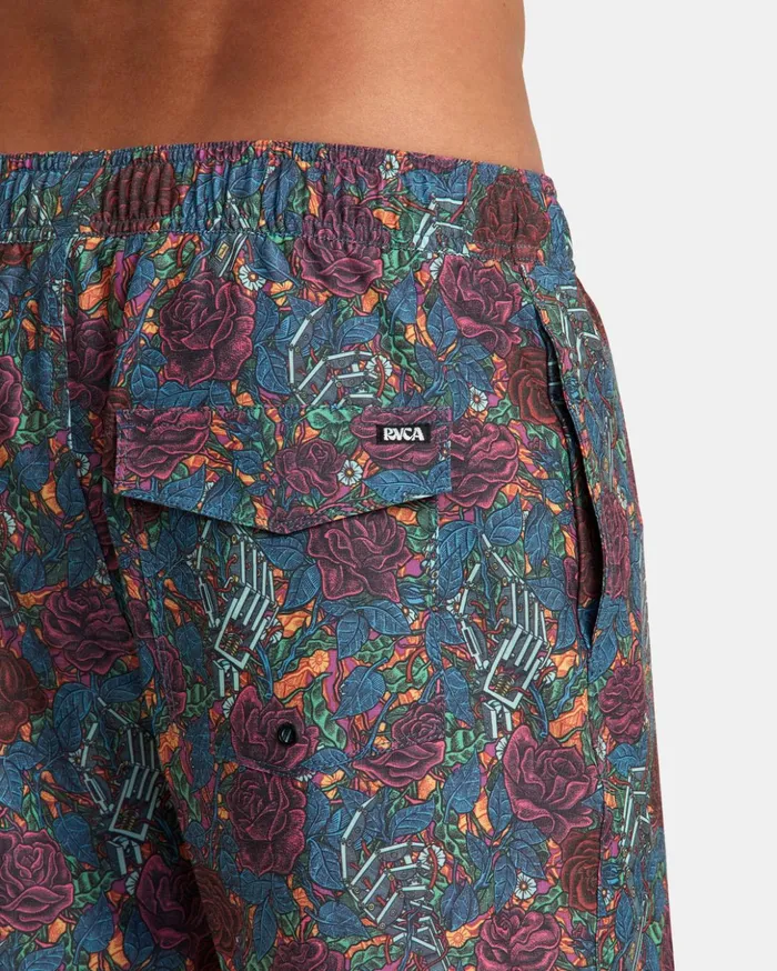 RVCA Boardshorts Martin Ander Elastic Waist Boardshorts 17034 Multi 8211 Men