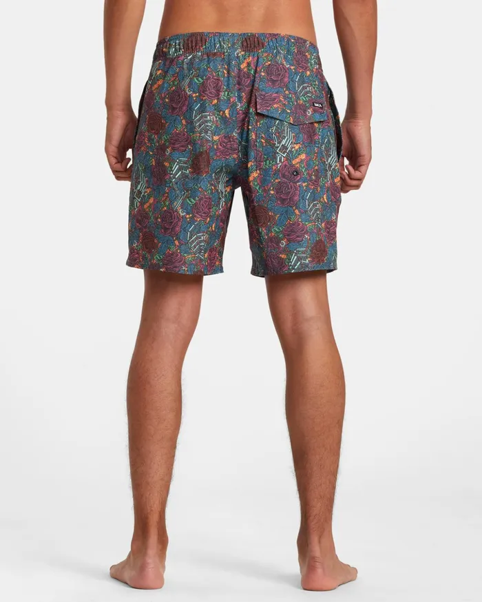 RVCA Boardshorts Martin Ander Elastic Waist Boardshorts 17034 Multi 8211 Men