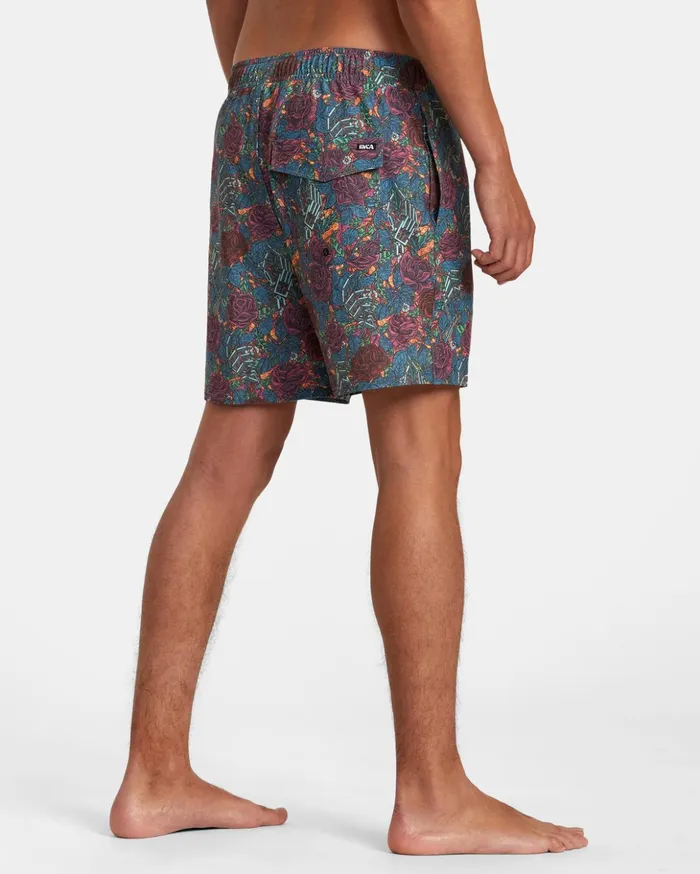 RVCA Boardshorts Martin Ander Elastic Waist Boardshorts 17034 Multi 8211 Men