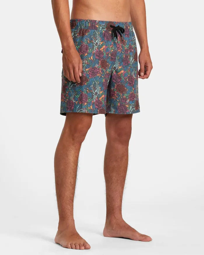 RVCA Boardshorts Martin Ander Elastic Waist Boardshorts 17034 Multi 8211 Men