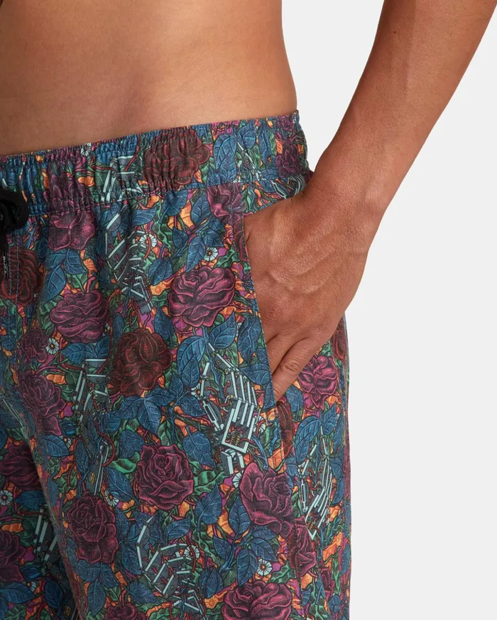 RVCA Boardshorts Martin Ander Elastic Waist Boardshorts 17034 Multi 8211 Men