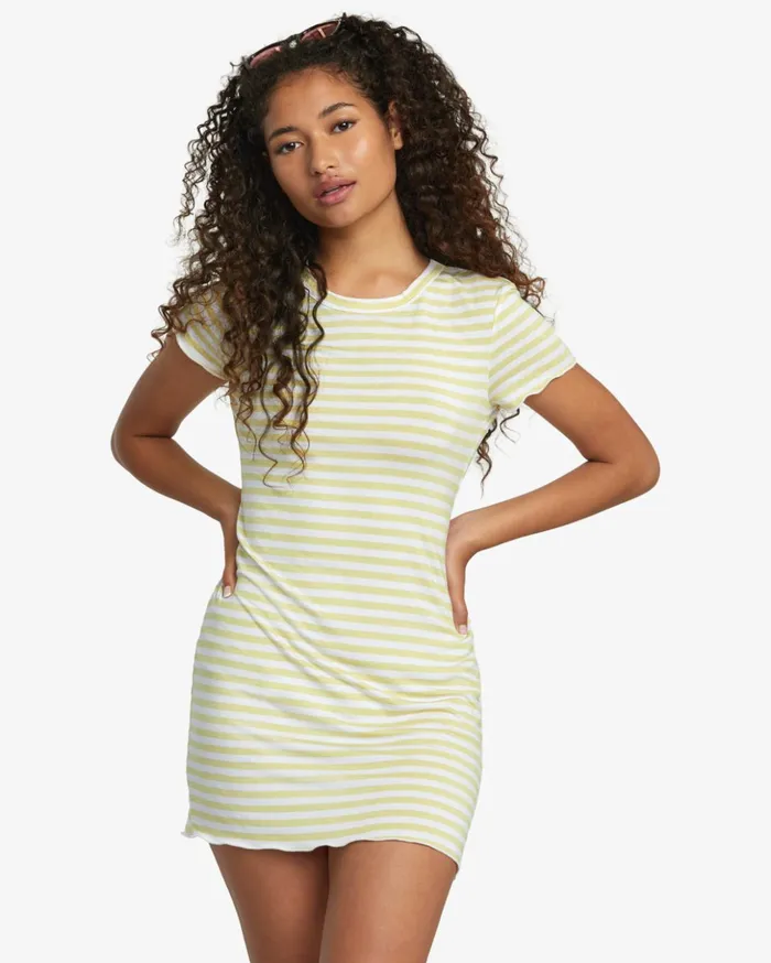 RVCA Dresses Rompers Rover TShirt Dress Golden 8211 Women