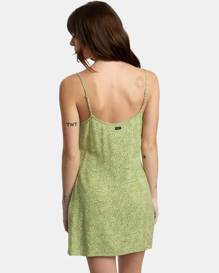 RVCA Dresses Rompers Slip Up Mini Dress Fern 8211 Women