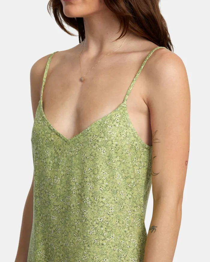 RVCA Dresses Rompers Slip Up Mini Dress Fern 8211 Women