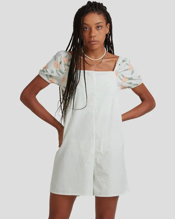 RVCA Dresses Rompers YACHT CLUB ROMPER Pistachio 8211 Women