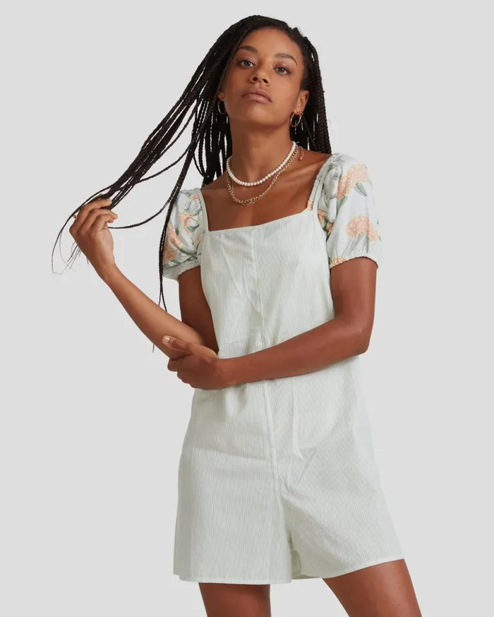 RVCA Dresses Rompers YACHT CLUB ROMPER Pistachio 8211 Women