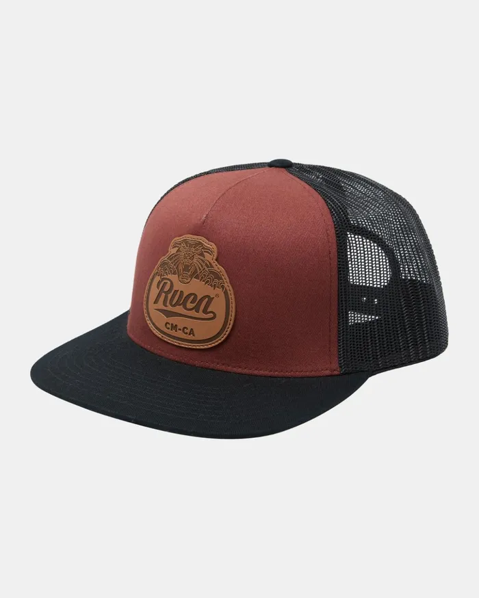 RVCA Hats Beanies Pantero Trucker Hat Red Earth 8211 Men