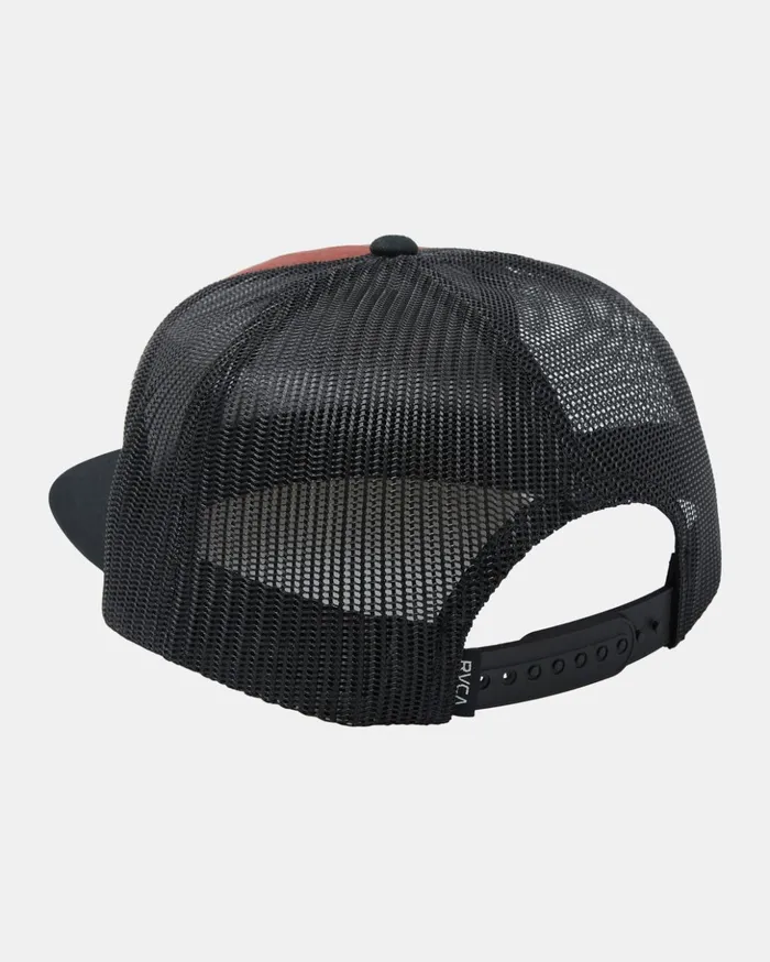 RVCA Hats Beanies Pantero Trucker Hat Red Earth 8211 Men