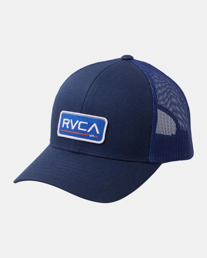 RVCA Hats Beanies Ticket Trucker III Hat Navy Moss 8211 Men