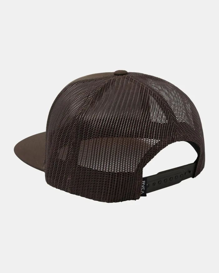 RVCA Hats Beanies VA All The Way Trucker Hat Chocolate 8211 Men