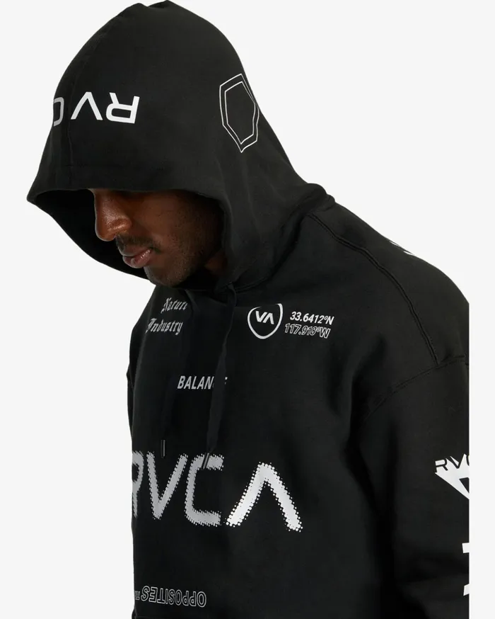RVCA Hoodies Sweatshirts All Brand Sport Workout Hoodie Black 8211 Men