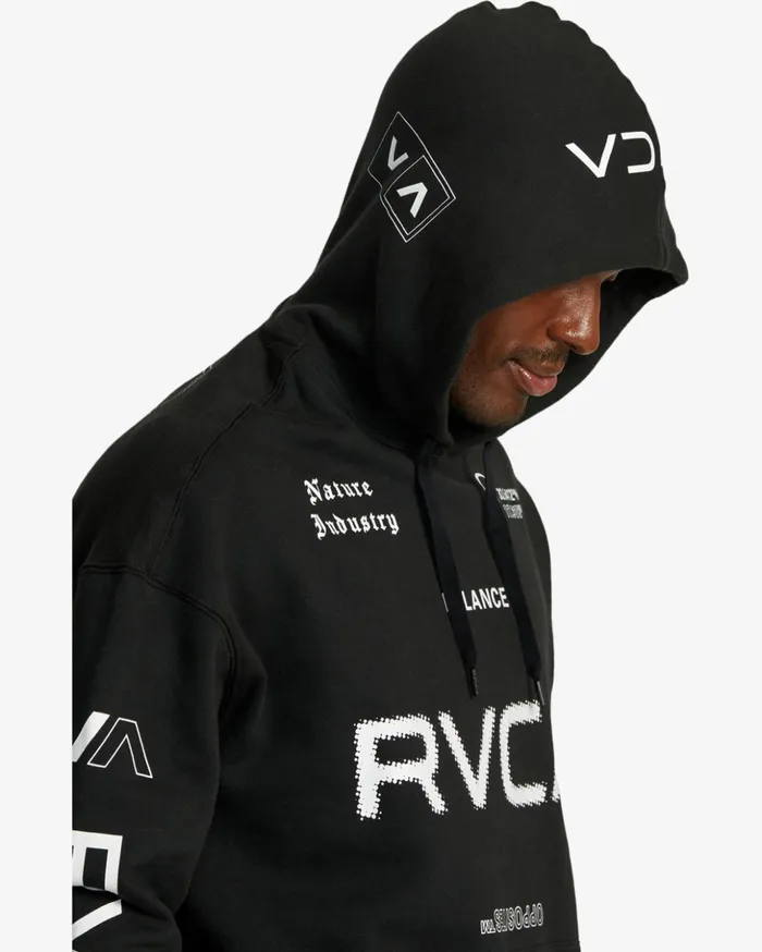 RVCA Hoodies Sweatshirts All Brand Sport Workout Hoodie Black 8211 Men