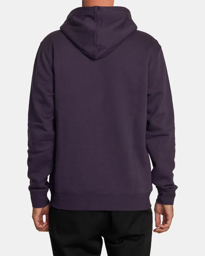 RVCA Hoodies Sweatshirts Big RVCA Embossed Hoodie Dark Plum 8211 Men