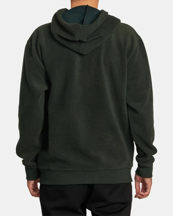 RVCA Hoodies Sweatshirts Letterman Hoodie Hunter Green 8211 Men